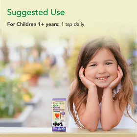 Sirop de sureau bio pour enfants CHILDLIFE ESSENTIALS avec cuillère