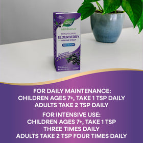 Sirop de Sureau Nature's Way avec des baies de sureau