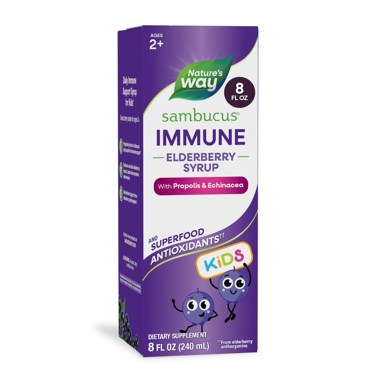 Sirop de Sureau Nature's Way pour enfants, 240 ml, vue avant