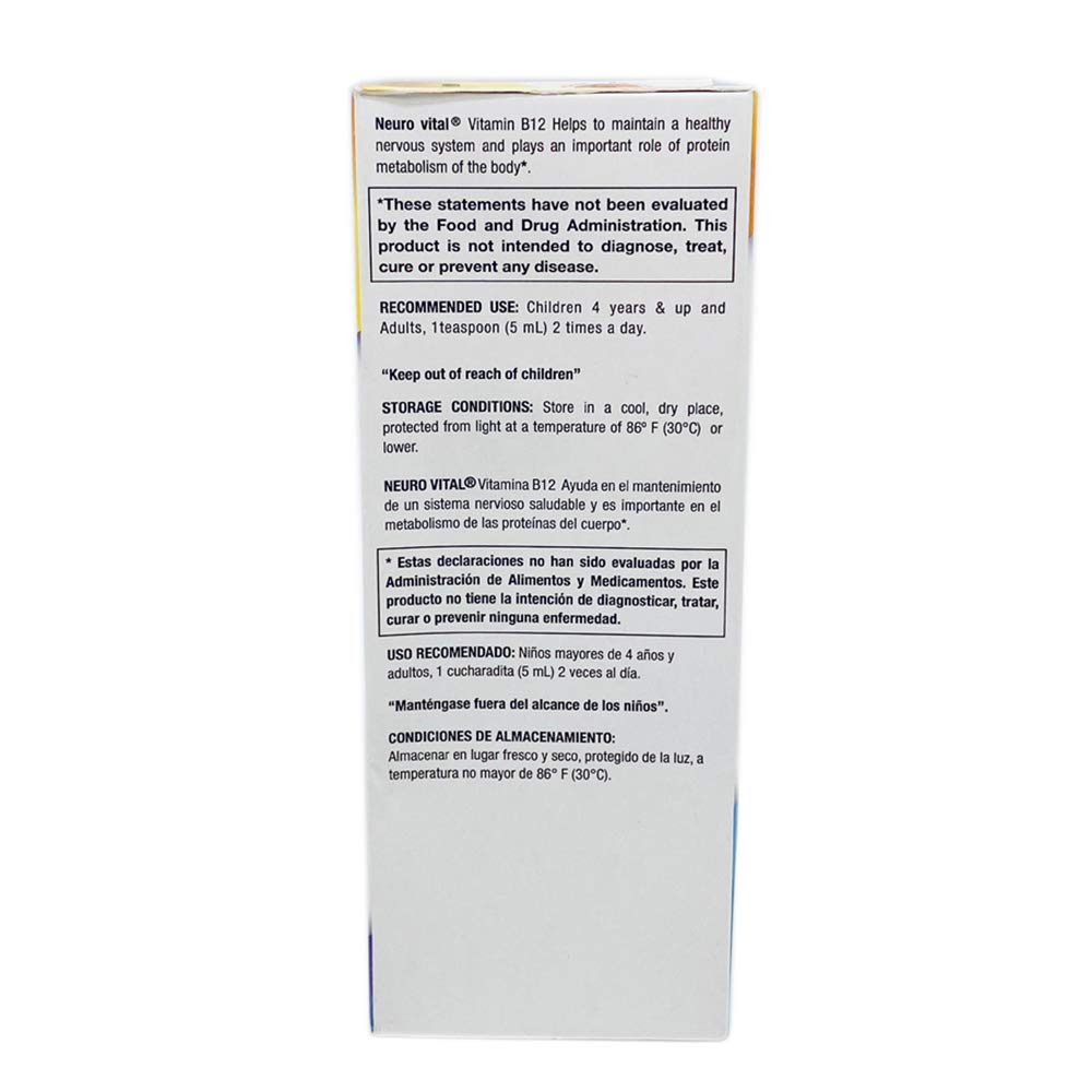 Sirop Énergisant Vitamine B12 La Botica Imports avec verre d'eau