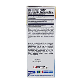 Sirop Énergisant Vitamine B12 La Botica Imports sur une table en bois