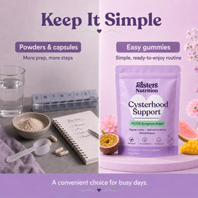 Sisters Nutrition gummies dans la main