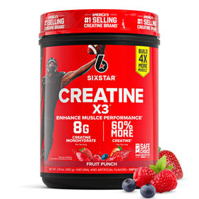 Six Star Créatine Monohydrate Poudre X3 1120g vue avant