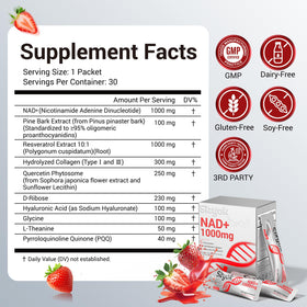 Sizyok complément NAD+ 1000mg, arrière du flacon
