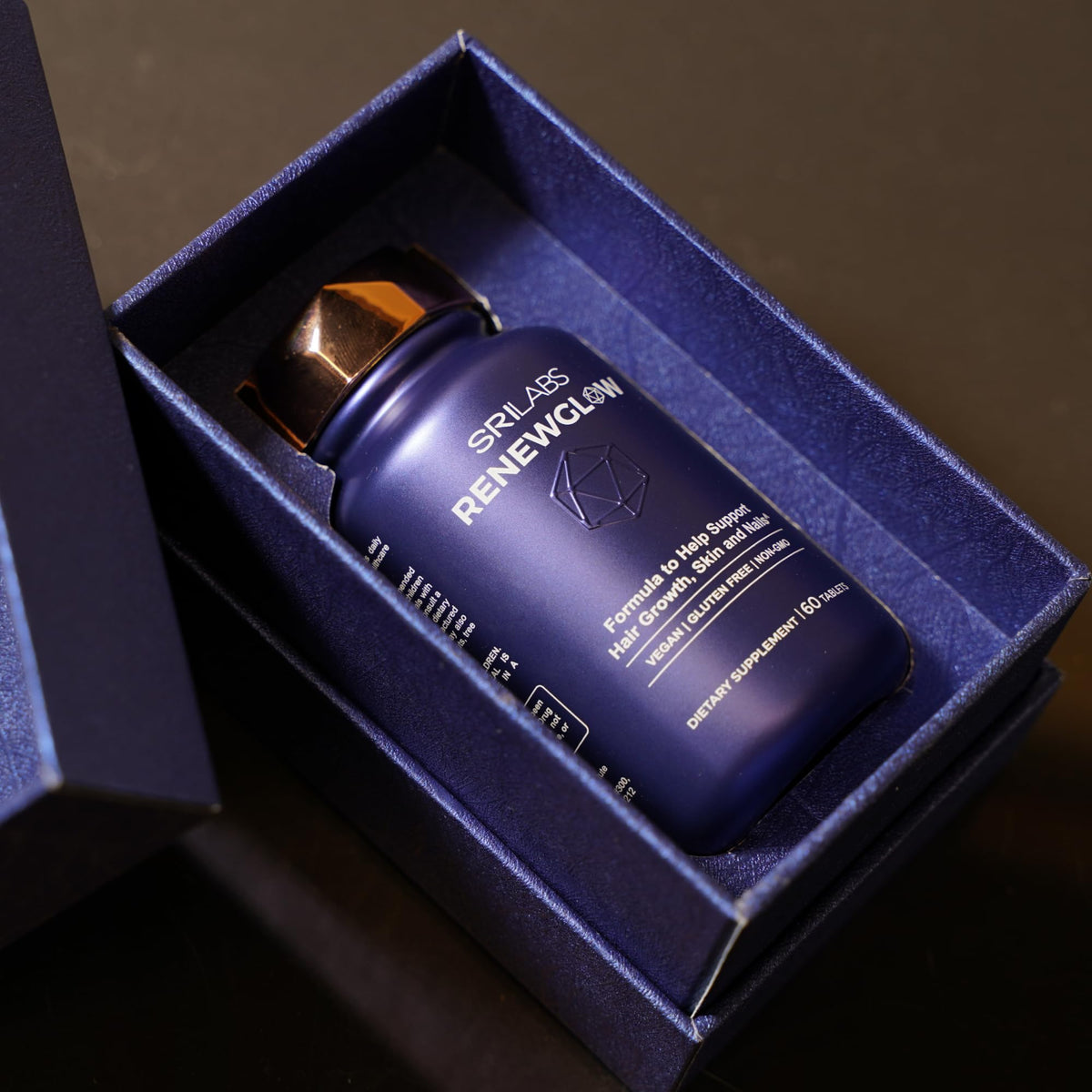 Skin Research Institute Renewglow Biotin 5000mcg flacon avant