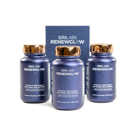 Skin Research Institute Renewglow Biotin 5000mcg pack de 3 flacons