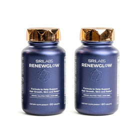 Skin Research Institute Renewglow complément alimentaire Biotine 5000mcg face avant