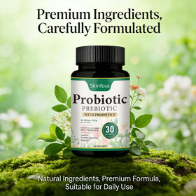 skinfora complément probiotique 60 capsules ouvertes
