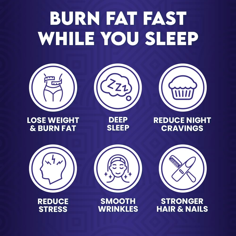 Skinny Coffee SuperBoost Night Collagen Burn 60 Servings in a glass with water