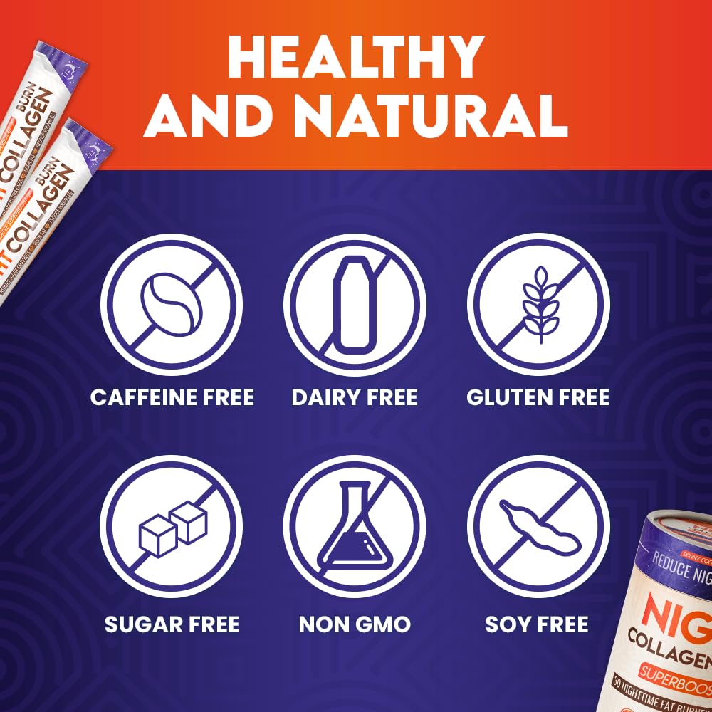 Skinny Coffee SuperBoost Night Collagen Burn 90 servings lifestyle scene