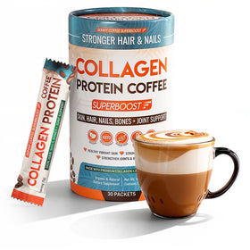 Skinny Coffee SuperBoost Poudre de Café au Collagène 259g vue de face