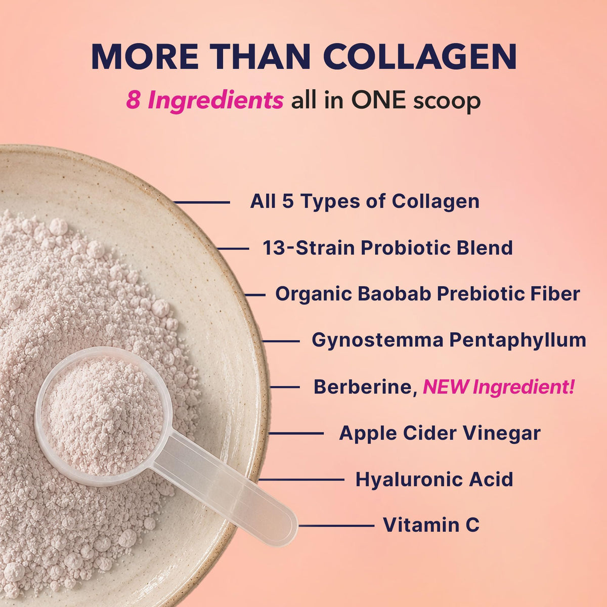 SkinnyFit Super Youth Collagen 350g serving suggestion in smoothie