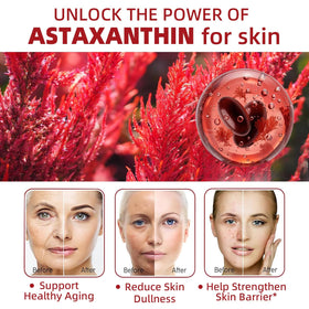Skiseoy Astaxanthin 24mg gélules, vue arrière de l'emballage