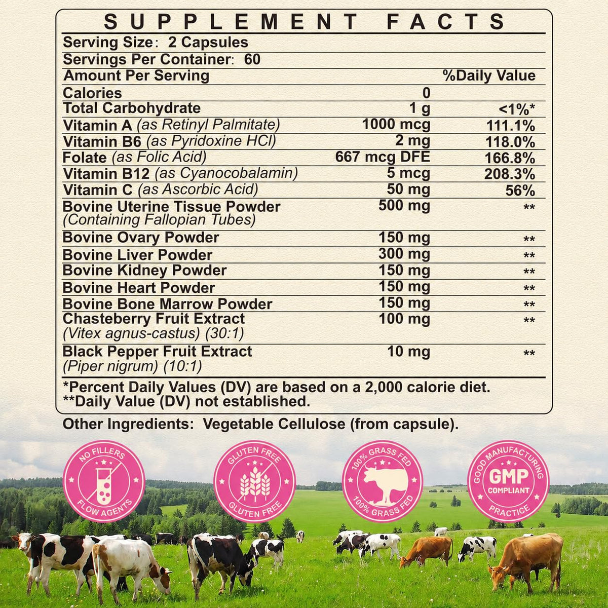 SKLIA Complément Alimentaire Organes de Bœuf 120 Capsules vue arrière