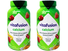 Sliiq Gummies Calcium avec Vitamine D3 bouteille de 200 gummies vue de face