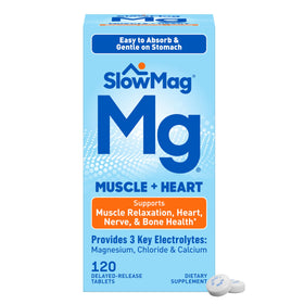 Slow-Mag complément alimentaire magnésium chlorure 120 comprimés vue de face