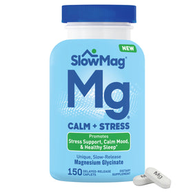 Slow-Mag Magnésium Glycinate 150 caplets vue avant