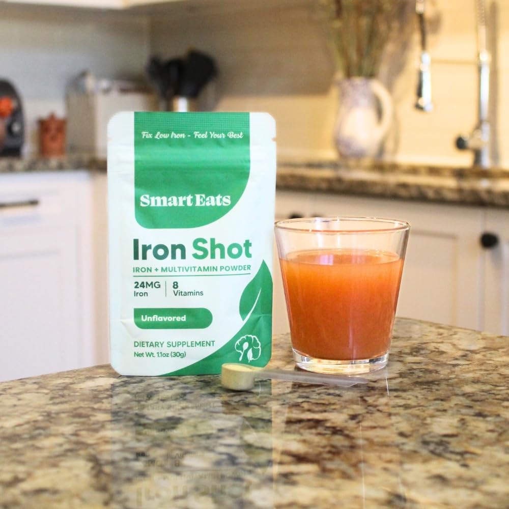 Smart Eats Fer Shot ingrédients sur l'étiquette