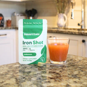 Smart Eats Fer Shot ingrédients sur l'étiquette