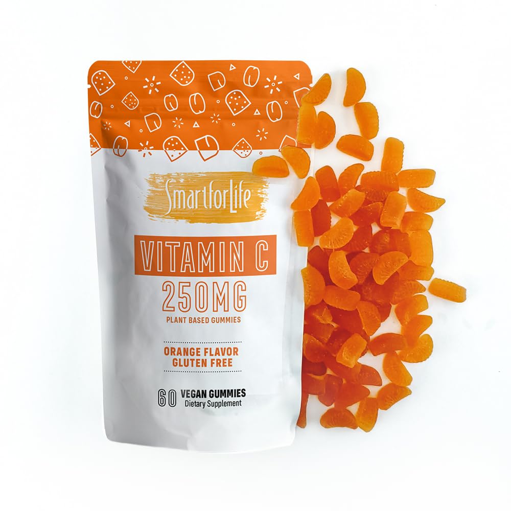 Smart for Life Gummies Vitamine C Vegan 60 pièces sur fond blanc