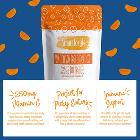 Smart for Life Gummies Vitamine C Vegan 60 pièces sur une table