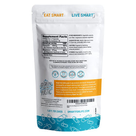 Smart for Life Potassium Magnésium Complément avec ingrédients naturels en arrière-plan