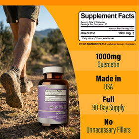 Smart Nutra Labs Quercétine 1000mg 180 capsules végétales arrière