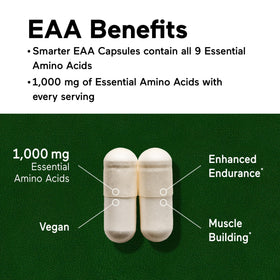 SMARTERNUTRITION Capsules d'Amino Acides Essentiels - contenant ouvert