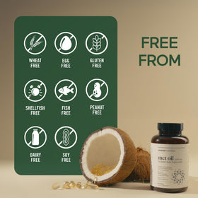 SMARTERNUTRITION Capsules d'Huile MCT C8 et C10, vue de dos du flacon