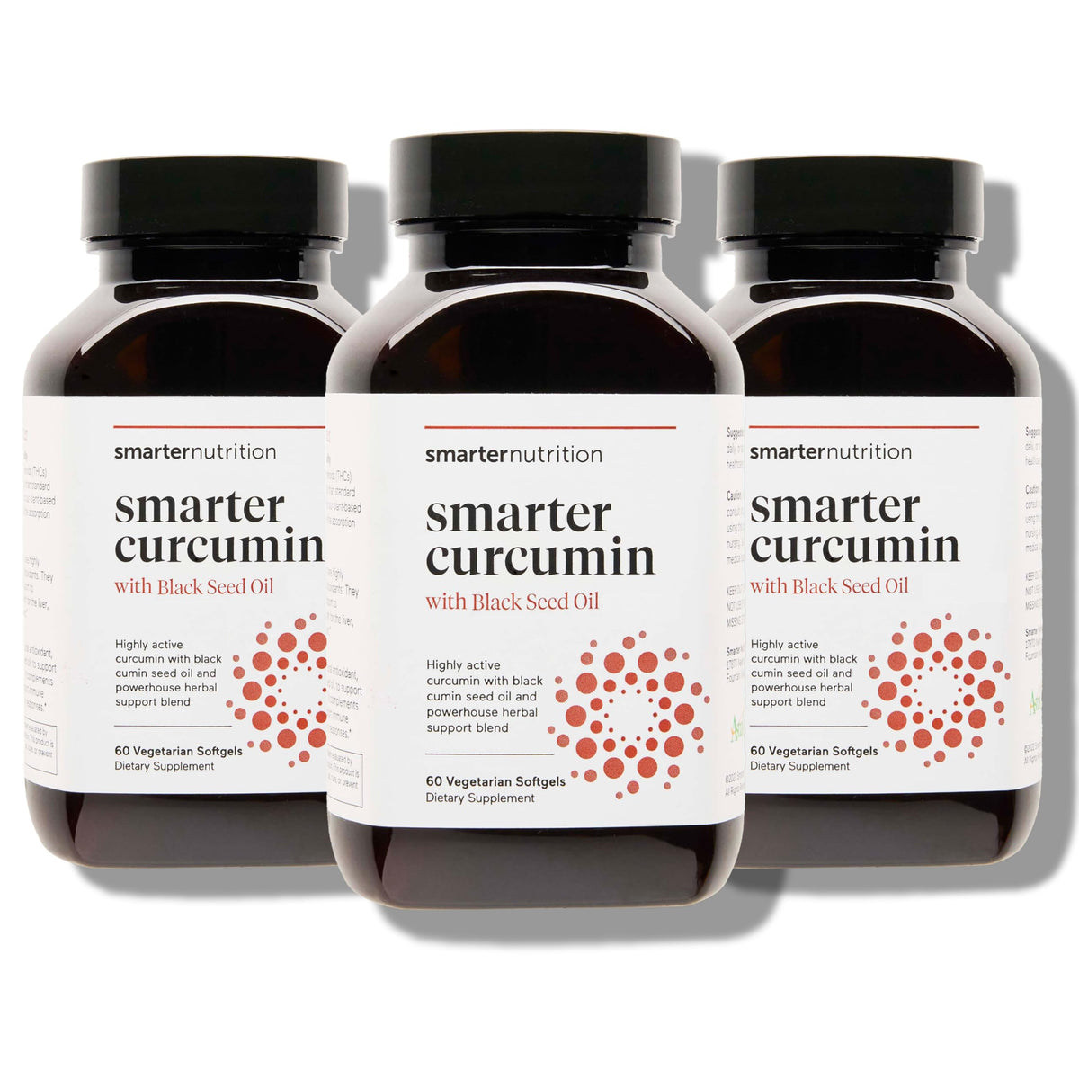 SMARTERNUTRITION Curcumin gélules végétales 400 mg 180 Ct vue de face