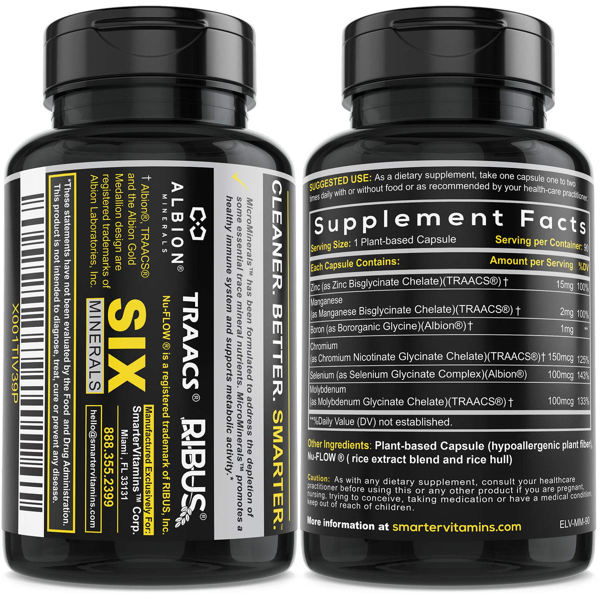 SmarterVitamins 3-Pack avec trois bouteilles alignées