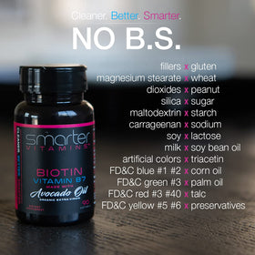 SmarterVitamins Biotine 5000mcg gélule liquide avec huile d'avocat