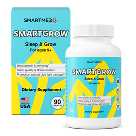 SMARTMED SmartGrow Formule de Croissance Premium 90 capsules, détails de l'étiquette