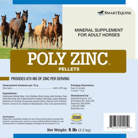 SMARTPAK SmartEquine Pellets de Zinc Polysaccharide 2,3 kg - vue arrière