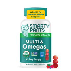 SmartyPants Complément Alimentaire Prénatal Bio 120 Gummies vue de face