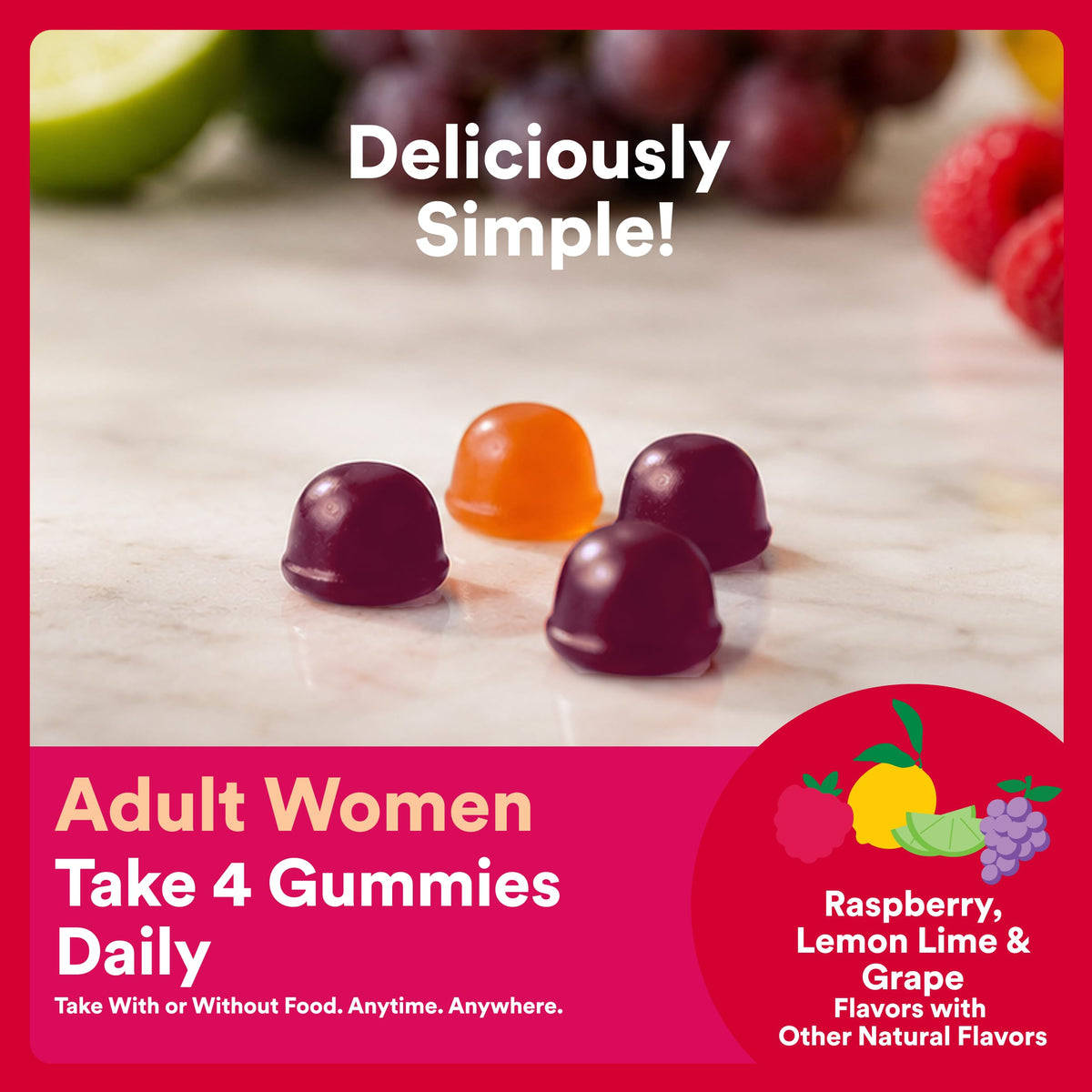 SmartyPants Gélifiés Femmes 490g avec un aperçu des gélifiés