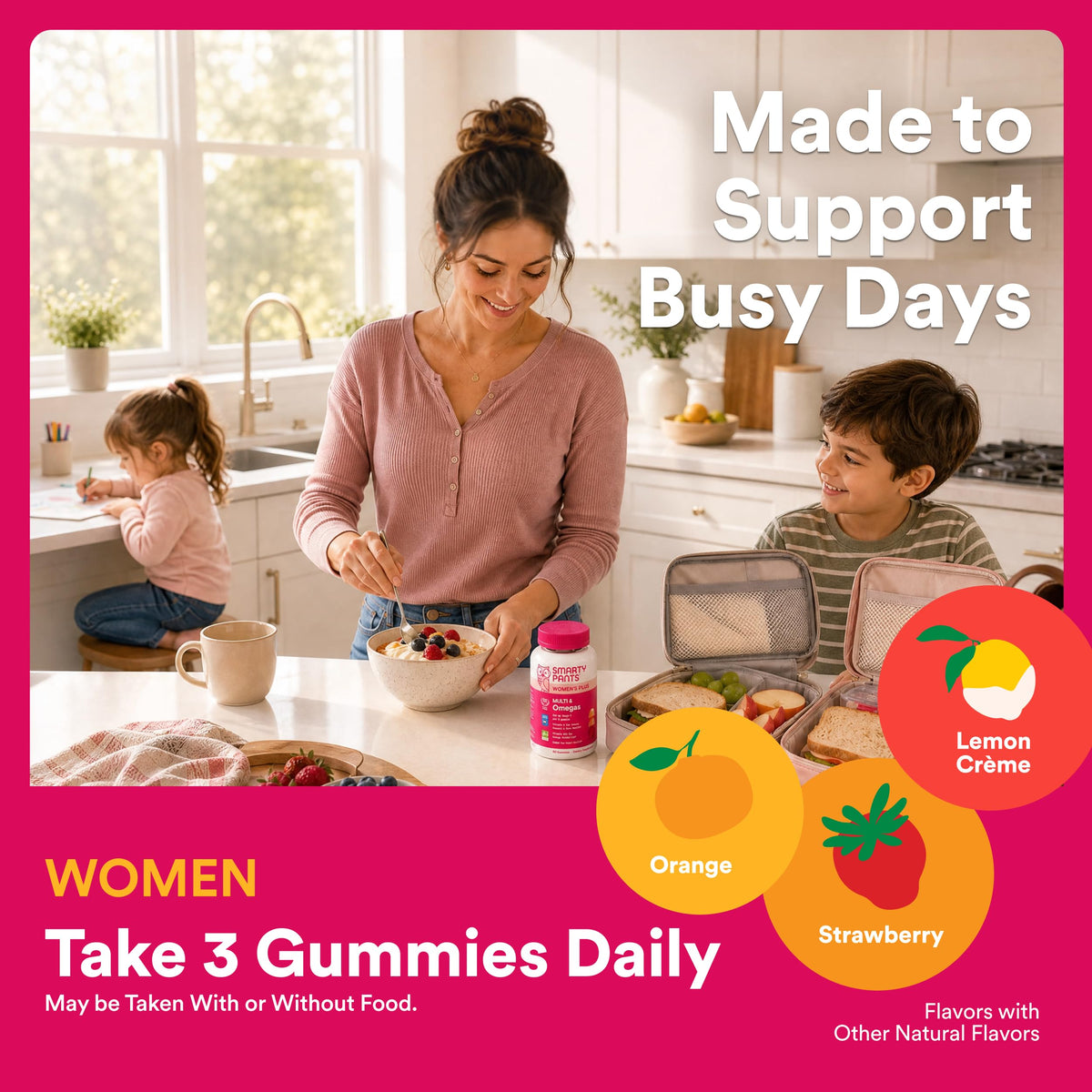 SmartyPants Gélifiés Multi Femmes 350 g sur une table