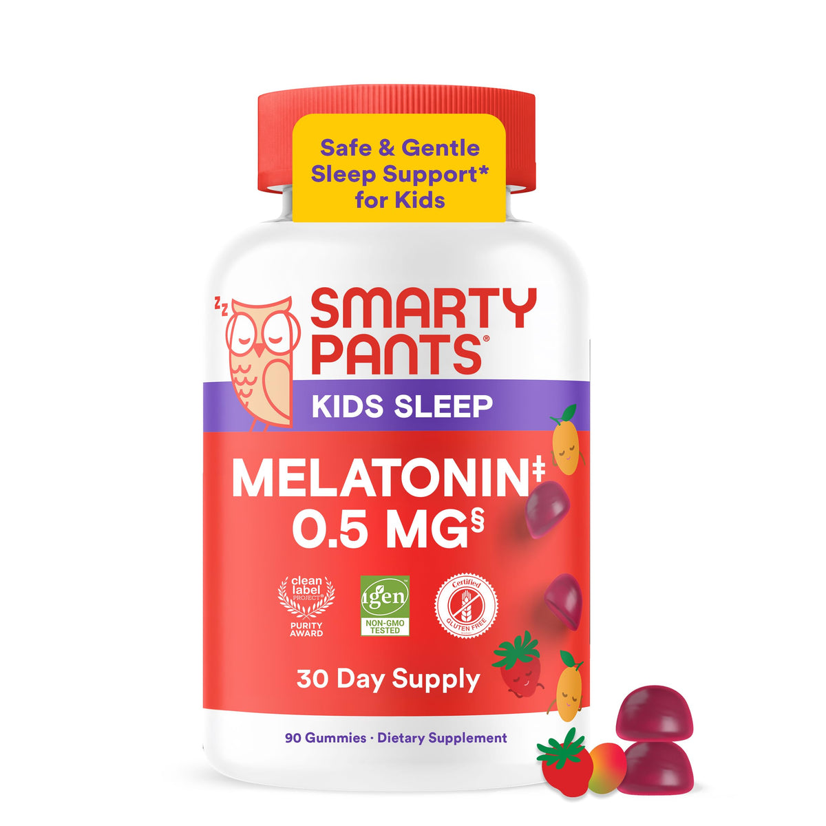 SmartyPants Gummies de Sommeil pour Enfants 60 gummies emballage avant
