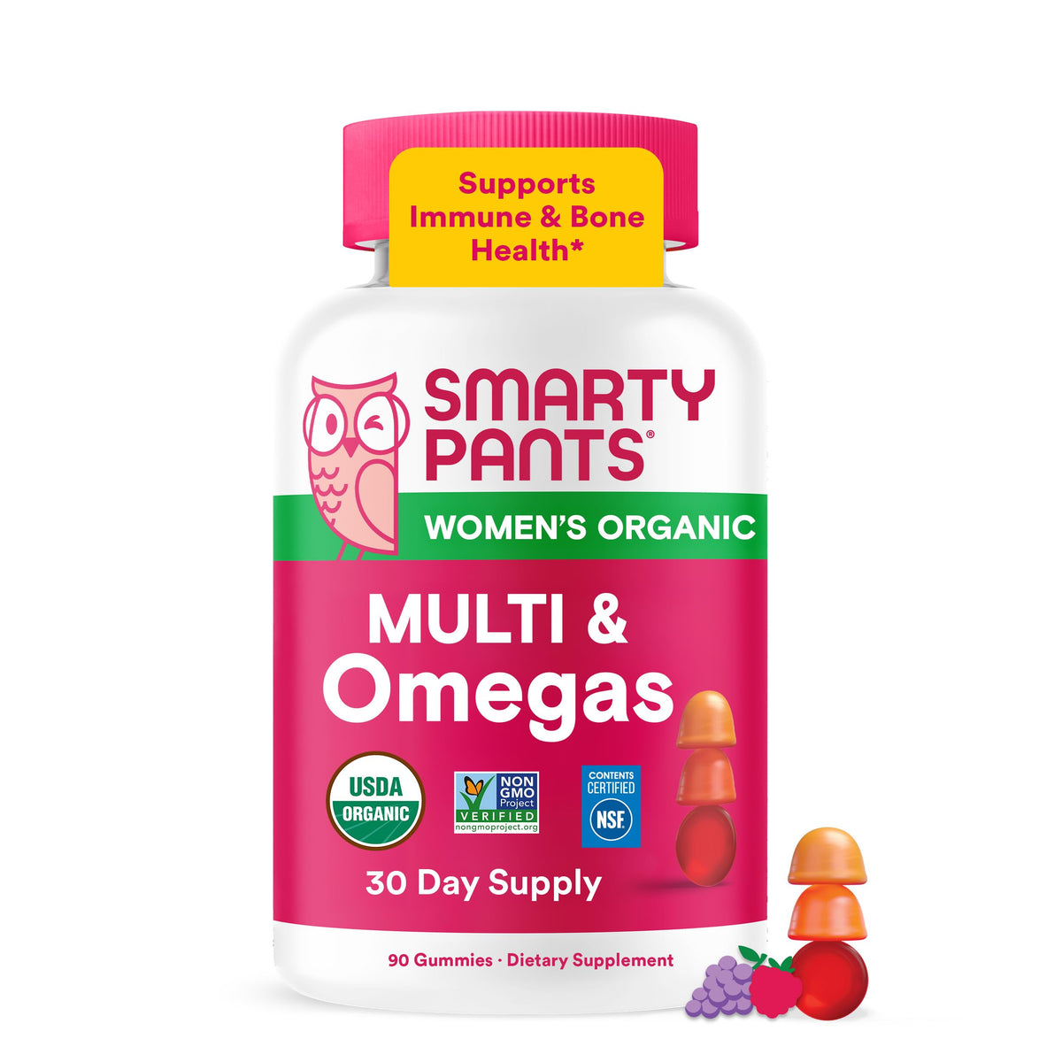 SmartyPants Gummies Multivitamines Femmes bio 120 gummies en pot