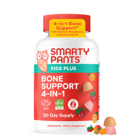 SmartyPants gummies pour enfants 4-en-1 en boîte, saveurs crème de fraise et mangue orange