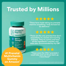 SmartyPants Gummies Prénatales en vue de côté