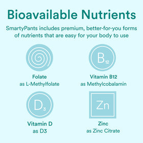 SmartyPants Gummies Prénataux, affichage de la qualité
