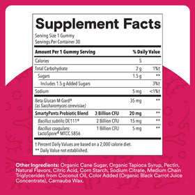 SmartyPants Gummies Probiotiques Adultes 3 Milliards CFU 30 Comp. goût fraise