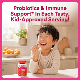 SmartyPants Gummies Probiotiques Enfants en gros plan
