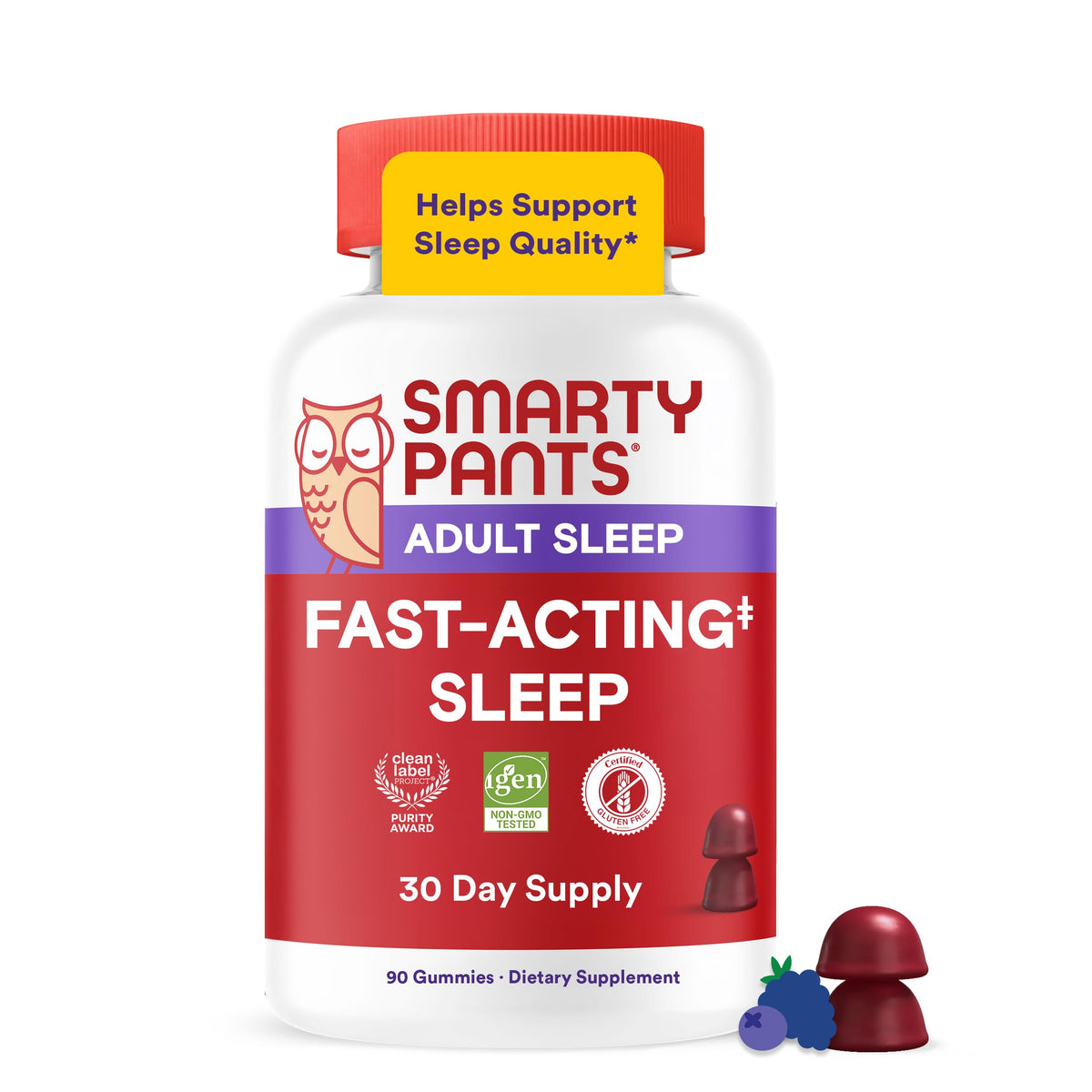 SmartyPants Gummies Sommeil Rapide 60 unités en flacon