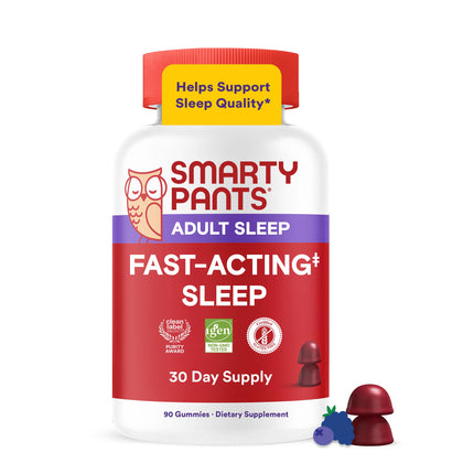 SmartyPants Gummies Sommeil Rapide 60 unités en flacon