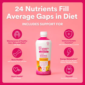 SmartyPants Multivitamine Liquide Femme 32 oz étiquette