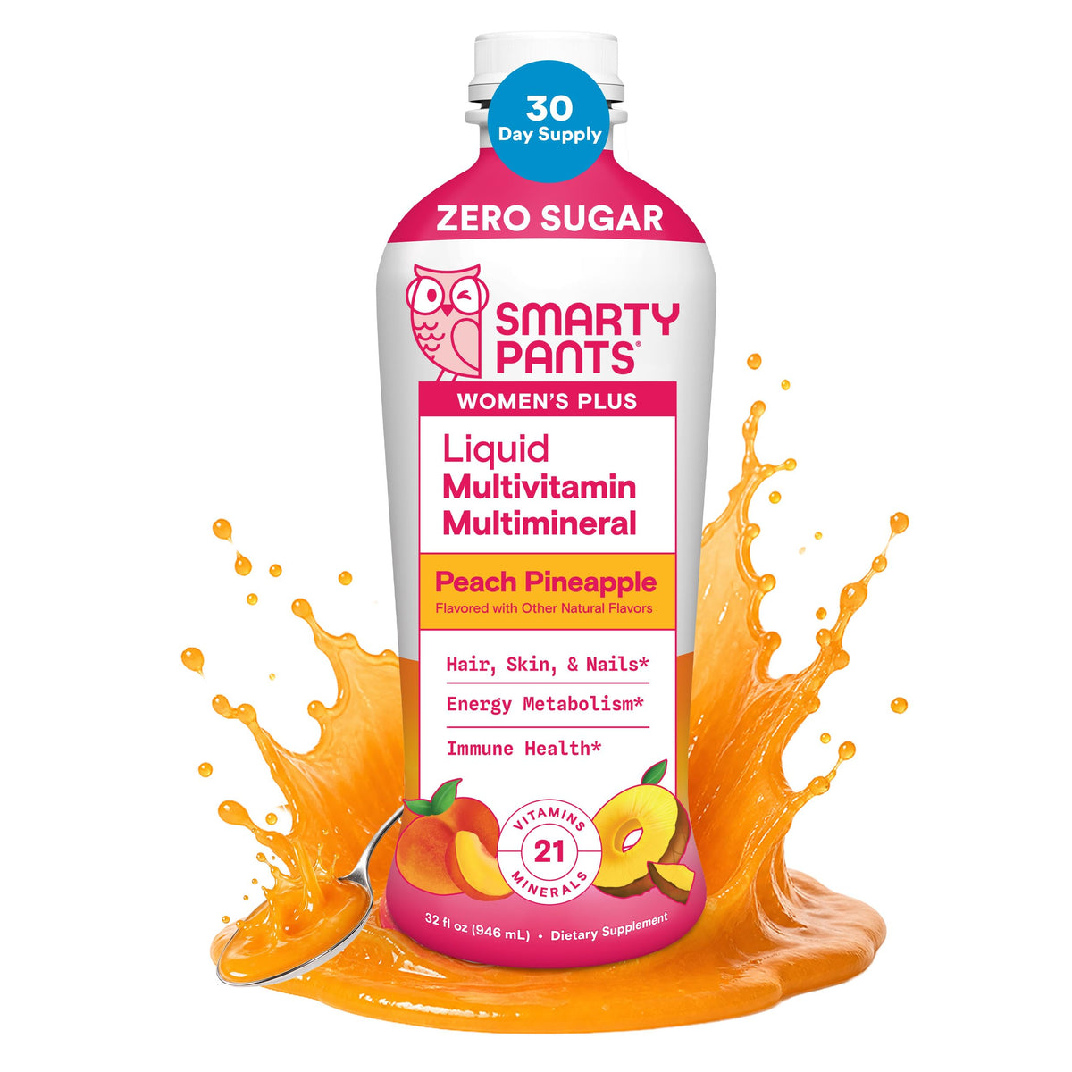 SmartyPants Multivitamine Liquide Femme 32 oz vue avant