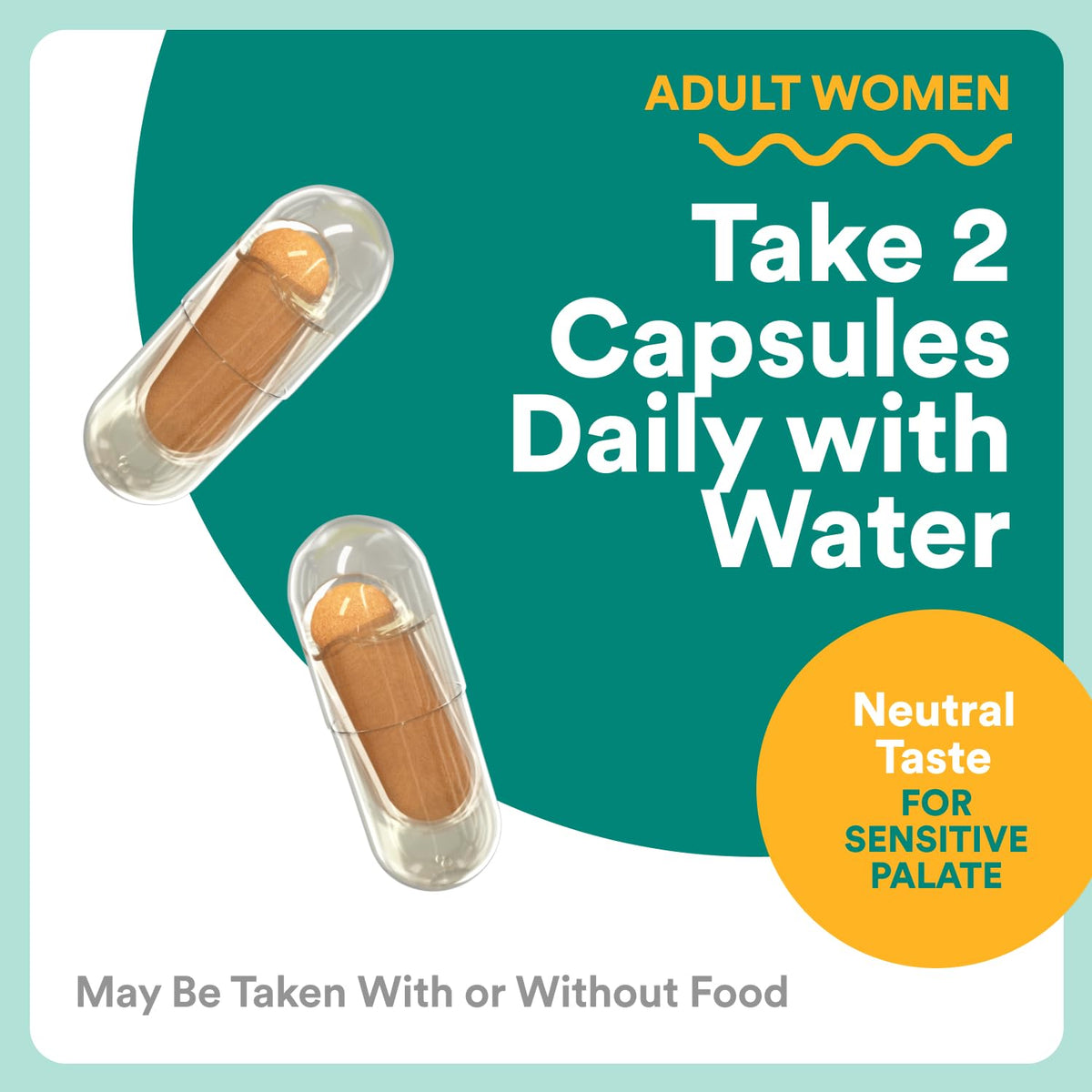 SmartyPants Multivitamines Prénatales Capsules 60 Comprimés avec un verre d'eau