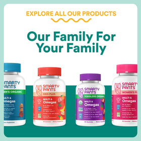 SmartyPants Multivitamines Prénatales Capsules 60 Comprimés sur une table
